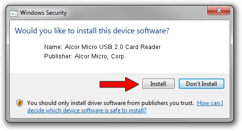 alcor micro usb 2.0 card reader driver